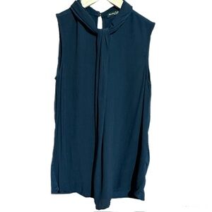 Vintage Massimo Dutti Dark Blue Sleeveless Top